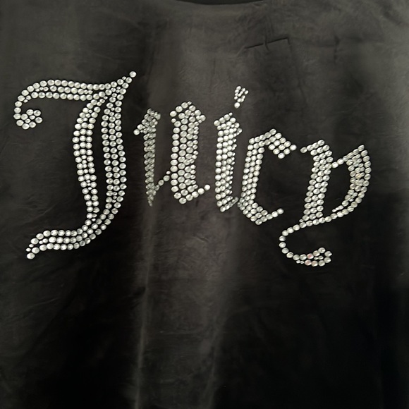 Juicy couture crop black new with tags medium sweater - Picture 2 of 5